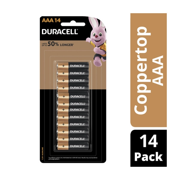 Duracell Coppertop AAA Batteries 14 pack