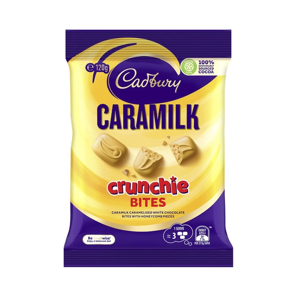 Cabdury Caramilk Crunchie Bites 120g