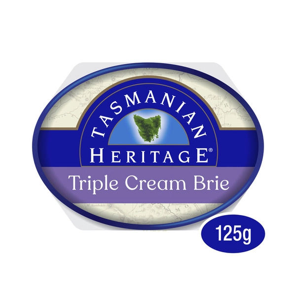 Tasmanian Heritage Triple Cream Brie Oval 125g