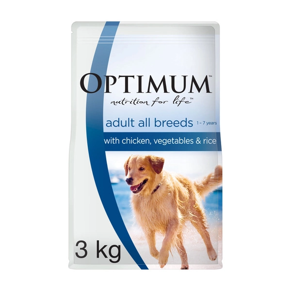 Optimum Chicken Rice With Vegetables Dry Dog Food 3kg