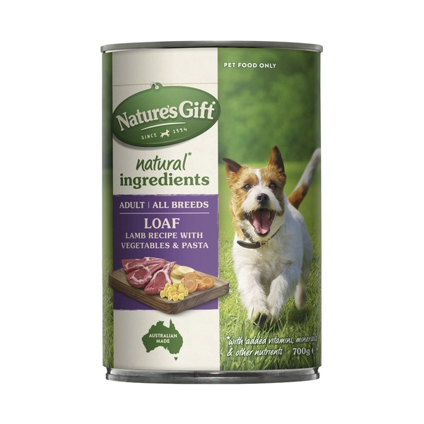 Nature's Gift Lamb Pasta And Vegetable Dog Food 700g