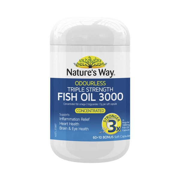 Nature's Way Triple Strength Fish Oil 3000 70 pack