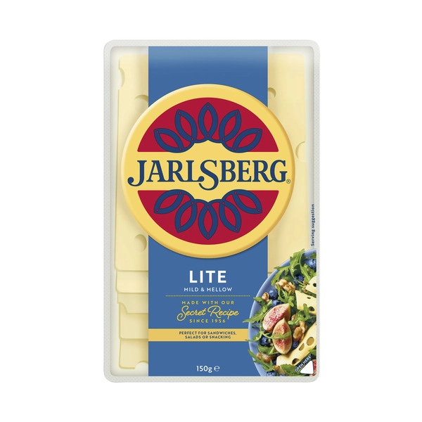 Jarlsberg Dairy Swiss Lite Cheese Slices 150g