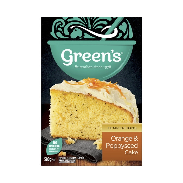 Green's Orange Poppyseed Cake Mix 580g