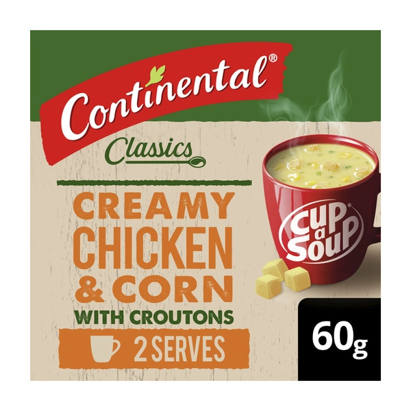 Continental Cup A Soup Creamy Chicken & Corn With Croutons Serves 2 60g