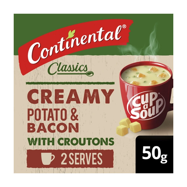 Continental Cup A Soup Creamy Potato & Bacon With Croutons Serves 2 50g