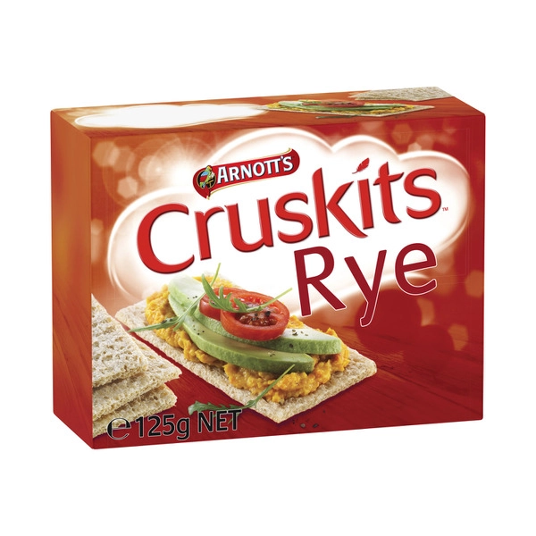 Arnott's Cruskits Rye 97% Fat Free Crispbread 125g