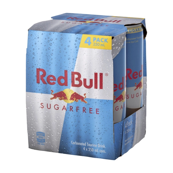 Red Bull Sugar Free Energy Drink 4X250mL 4 pack