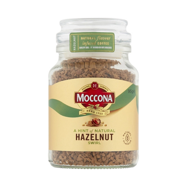 Moccona Hazelnut Flavour Infused Instant Coffee 95g